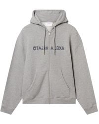 Axel Arigato - Rhys Logo-Embroidered Zip-Up Hoodie - Lyst