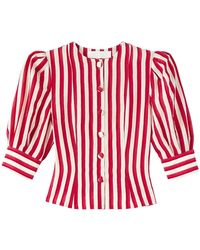 D'Estree - Jasper Striped Blouse - Lyst