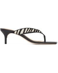Cinq À Sept - Frankie Zebra-Pattern Sandals - Lyst