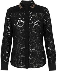 Valentino Garavani - Sequin-Embellished Lace Shirt - Lyst