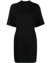 Moncler - Spliced Logo-print T-shirt Dress - Lyst