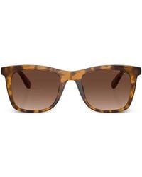 COACH - X Disney Tortoiseshell-Effect Square-Frame Sunglasses - Lyst