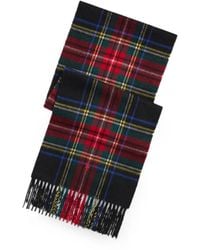 Polo Ralph Lauren - Plaid Fringed Scarf - Lyst