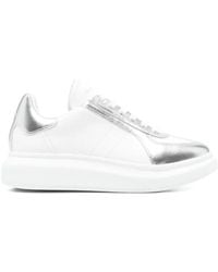 McQueen - Baskets Oversized À Empiècements Métallisés - Lyst