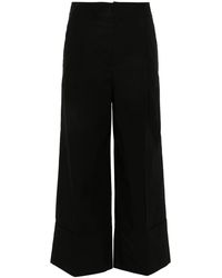 Twinset - Cropped Straight Trousers - Lyst