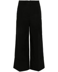 Twinset - Cropped Straight Trousers - Lyst
