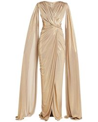 Rhea Costa - Robe Courte Drapée - Lyst
