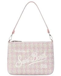 MC2 Saint Barth - Mini Parisienne Lurex-Embroidered Clutch Bag - Lyst