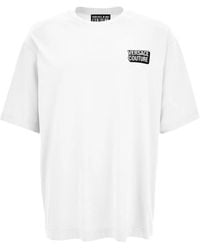Versace Jeans Couture - Logo-Plaque T-Shirt - Lyst
