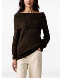 Mos Mosh - Mape Off-Shoulder Ribbed-Knit Sweater - Lyst