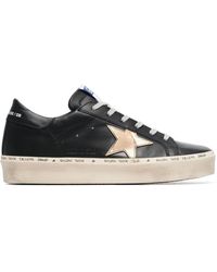 Golden Goose Deluxe Brand Superstar Leren Sneakers - Zwart