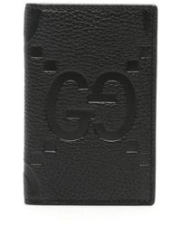 Gucci - Jumbo Gg Leather Cardholder - Lyst