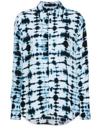 Proenza Schouler - Tie-dye Crepe Shirt - Women's - Viscose - Lyst