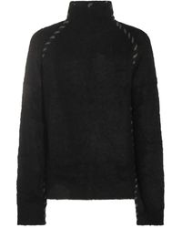 Thom Krom - Trui Met Hoge Hals En Gedraaid Detail - Lyst