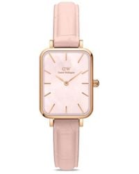 Daniel Wellington - Montre Quadro Pressed Rouge 20X26 Mm - Lyst