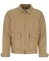Woolrich - Zip-Up Cotton Bomber Jacket - Lyst
