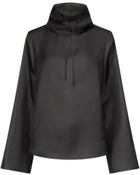Loulou de Saison - Drawstring-Neck Long-Sleeved Blouse - Lyst