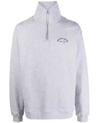 Maison Labiche - Placide Logo-Embroidered Quarter-Zip Sweater - Lyst