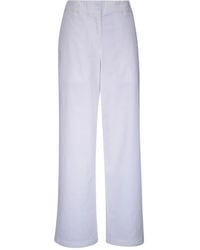 Nili Lotan - Pantalon En Coton À Coupe Ample - Lyst