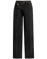 Manière De Voir - Astrid Wrapover Wide Leg Jeans - Lyst