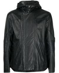 Helmut Lang - Veste En Cuir À Imprimé Photographique - Lyst