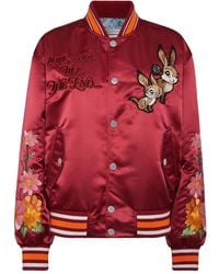 Philipp Plein - Embroidered Satin Bomber Jacket - Lyst
