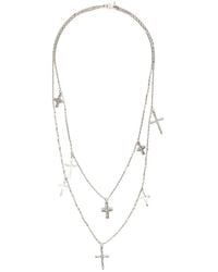 Emanuele Bicocchi - Crosses Double Chain Necklace - Lyst