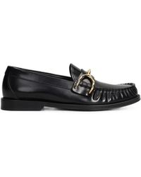 McQueen - Wishbone Leather Loafers - Lyst