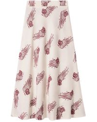 La DoubleJ - Lungomare Midi Skirt - Lyst