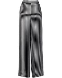 MICHAEL Michael Kors - Striped Wide-Leg Trousers - Lyst
