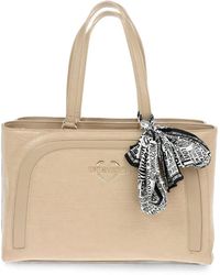 Love Moschino - Crocodile-Effect Tote Bag - Lyst