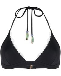 Stella McCartney - Striped Detail One-Piece - Lyst