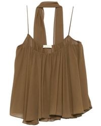 De La Vali - Agapito Draped Top - Lyst