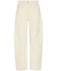 Another Tomorrow - Curved Barrel Jeans - Lyst