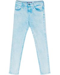 Jacob Cohen - Mid-Rise Skinny-Leg Cropped Jeans - Lyst