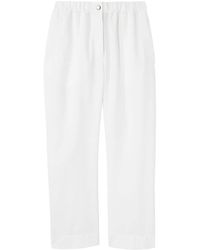Proenza Schouler - Straight-leg Cotton-blend Trousers - Lyst