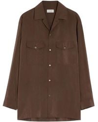 Lemaire - Cuban-Collar Patch-Pocket Shirt - Lyst