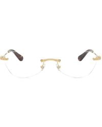 Swarovski - Rahmenlose Brille Mit Ovalem Gestell - Lyst