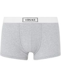 Versace - Malles Longues Côtelées En Coton - Lyst
