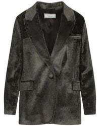 Peserico - Textured Single-Breasted Blazer - Lyst