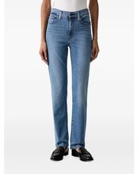 Levi's - 722 Logo-Patch Straight-Leg Jeans - Lyst