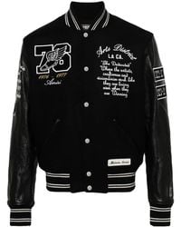 Amiri - Eagle Varsity Bomber Jacket - Men's - Wool/nylon/leather/viscose - Lyst