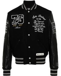 Amiri - Eagle Varsity Bomber Jacket - Men's - Wool/nylon/leather/viscose - Lyst