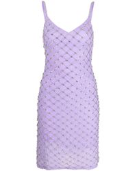 P.A.R.O.S.H. - Crystal-embellished Short Dress - Lyst