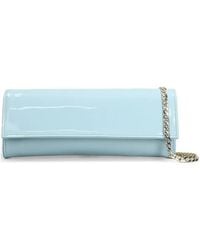 Castagna - Patent-Finish Chain-Strap Clutch Bag - Lyst