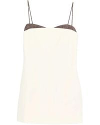 Entire studios - Adjustable-Strap Panel Mini Dress - Lyst