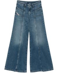 DIESEL - D-Akii Jeans mit Einsätzen - Lyst