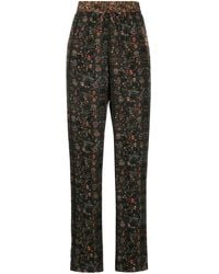 Isabel Marant - Ozio Floral-Print Silk Trousers - Lyst