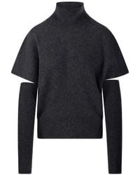 FEDERICA TOSI - Cut-Out High-Neck Sweater - Lyst