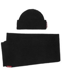 DSquared² - Set Aus Gerippter Beanie Und Schal - Lyst